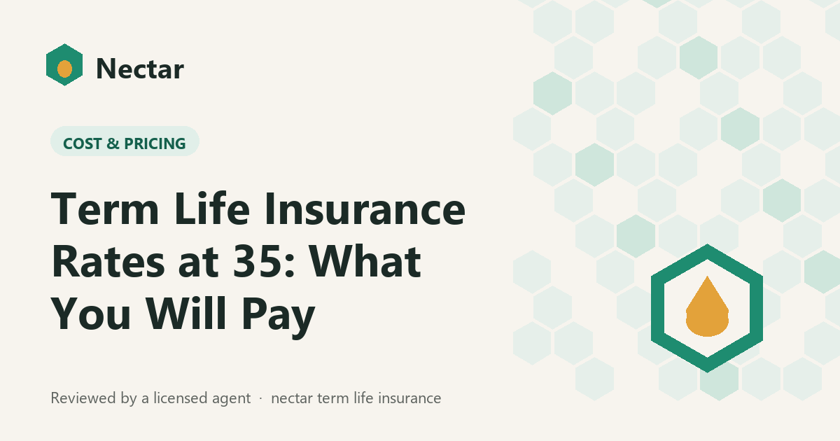 Term Life Insurance Rates at 35: What You Will Pay